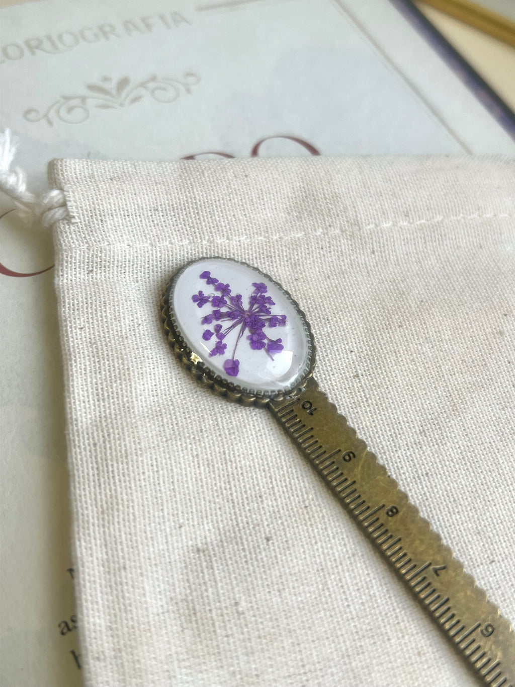 Marca-página Flor de Cenoura - BAZAR 425