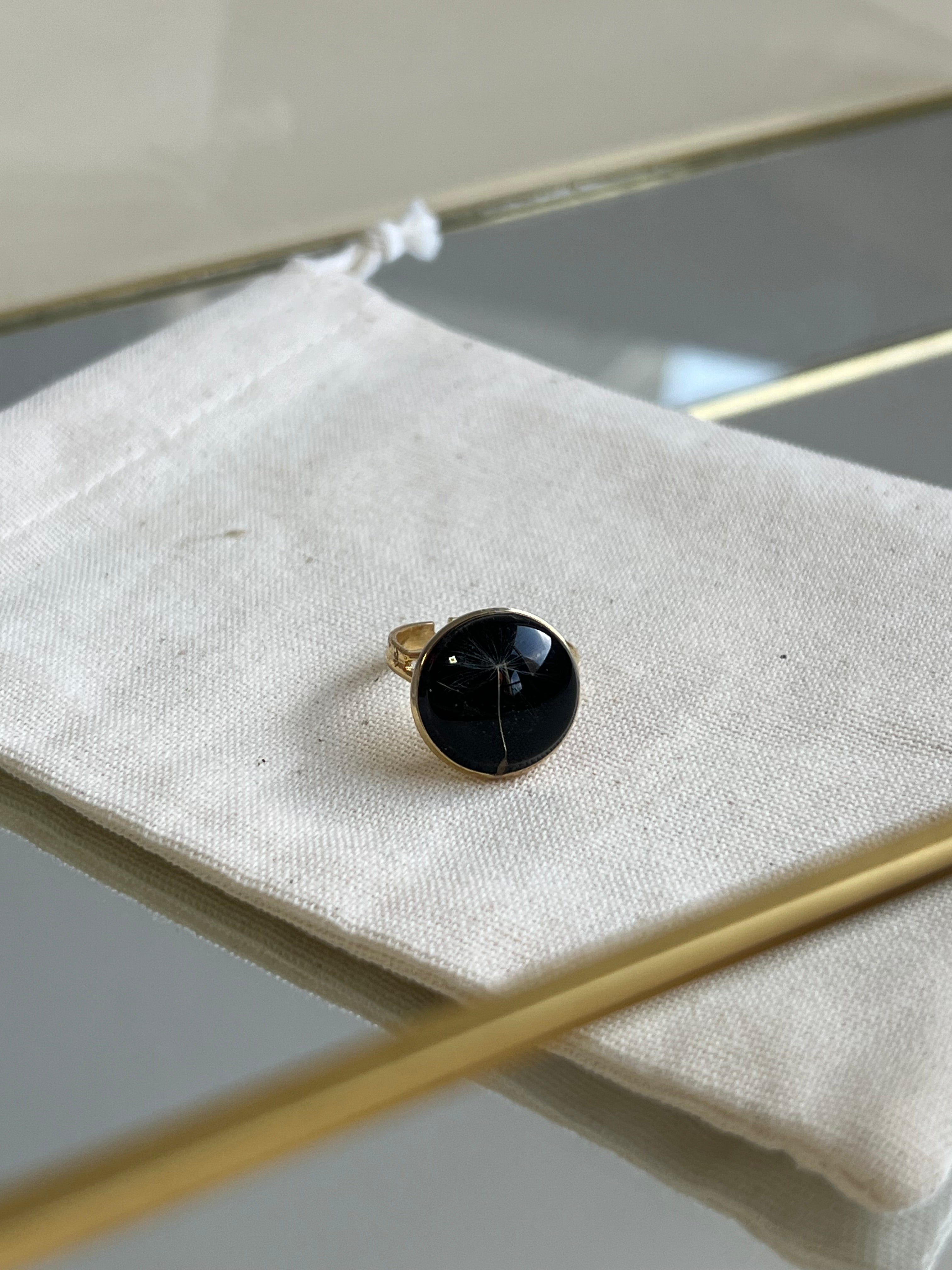 Anel Ajustável Dente-de-leão - BAZAR 332