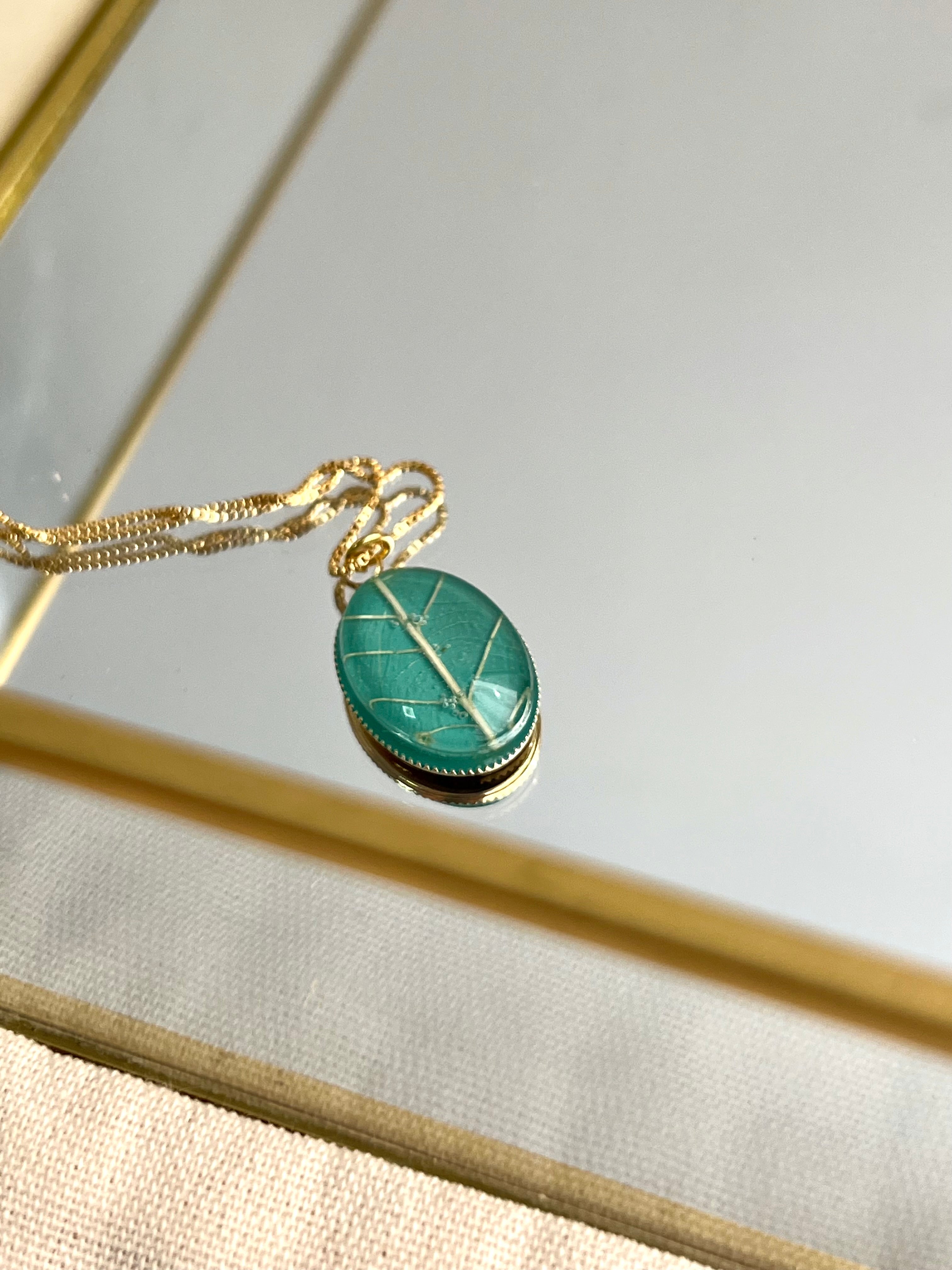 Colar Oval Floresta - BAZAR 028
