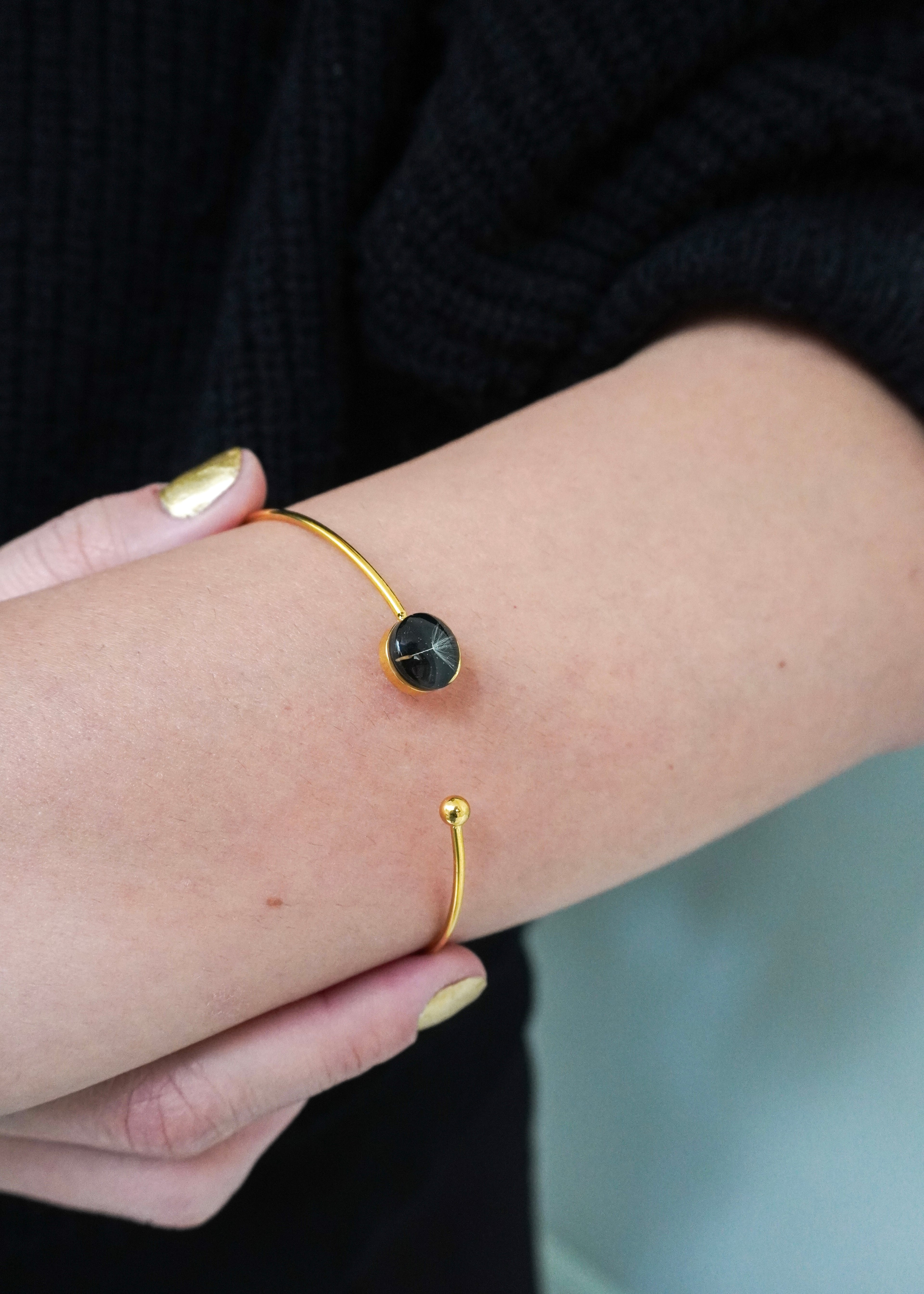 Bracelete Minimalista Dente-de-leão