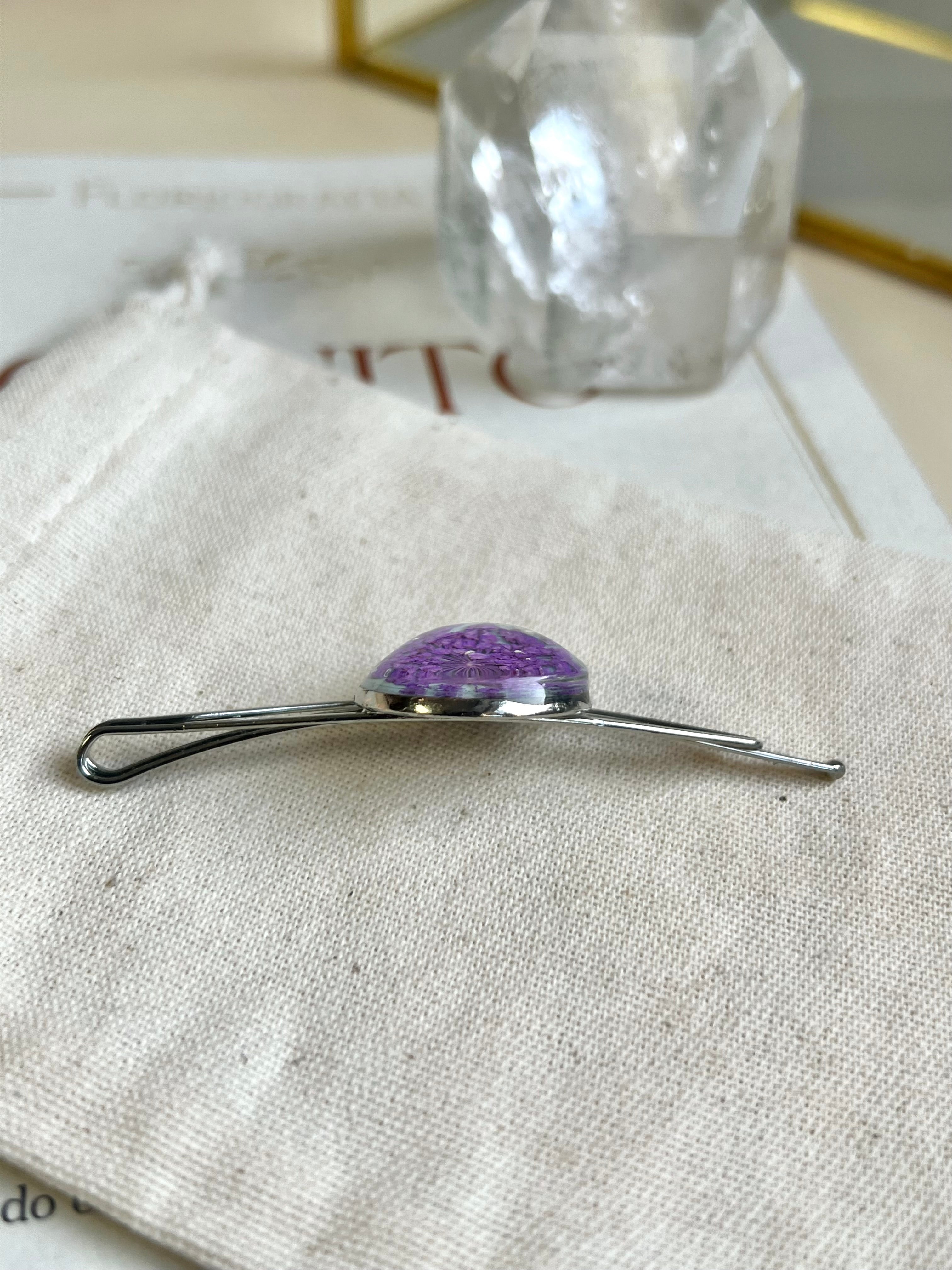 Grampo de Cabelo Flor de Cenoura - BAZAR 420