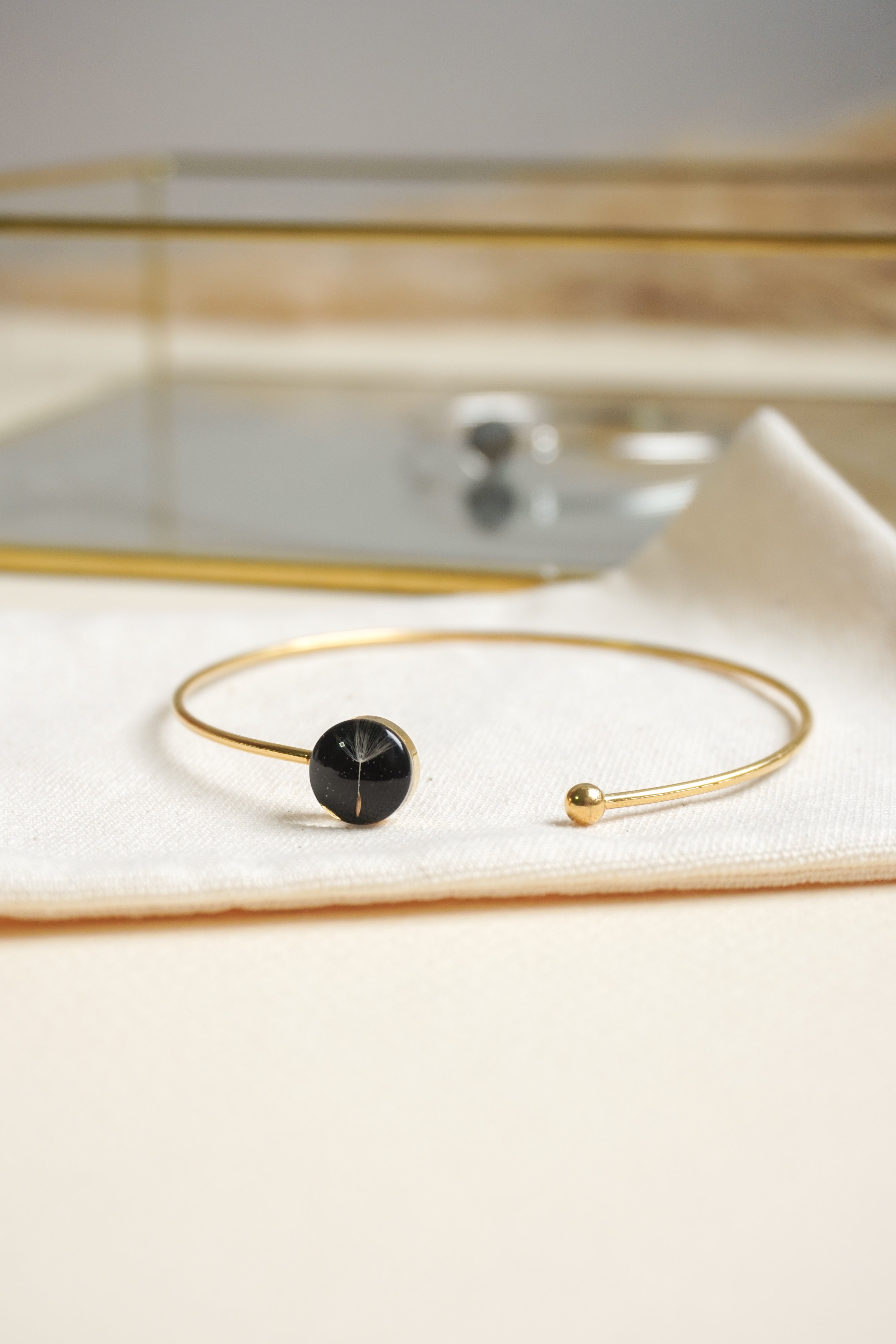 Bracelete Minimalista Dente-de-leão
