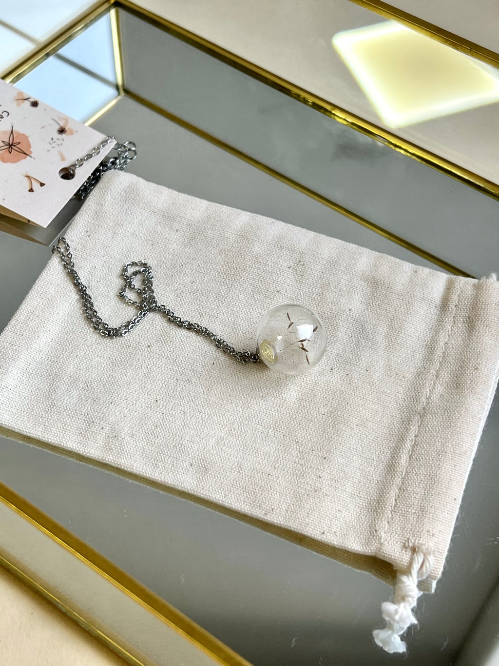 Colar Esfera Dente-de-leão - BAZAR 397