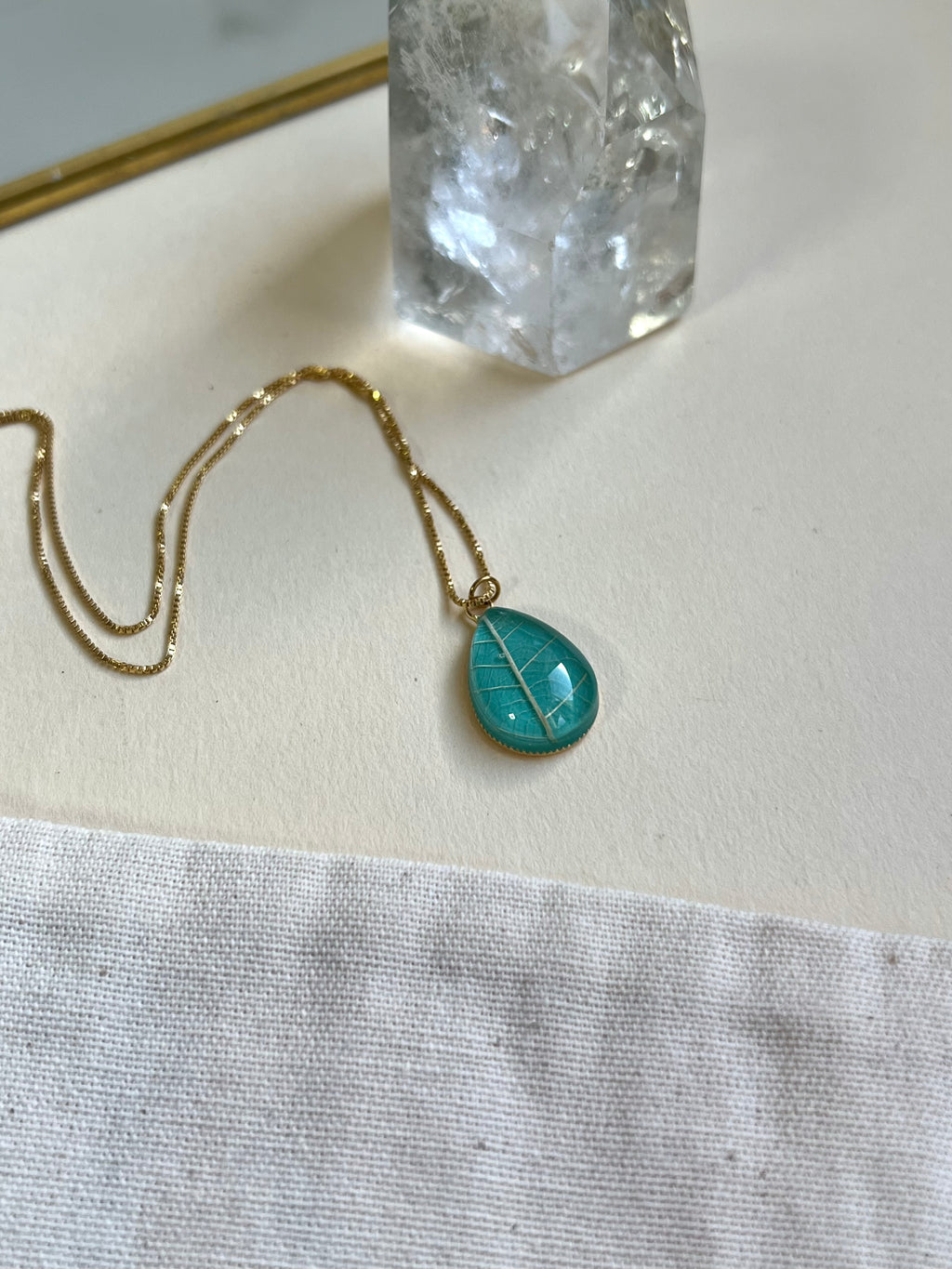 Colar Floresta Gota  - BAZAR 356