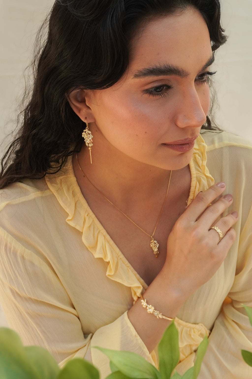 Brinco Cacho Ipê Amarelo