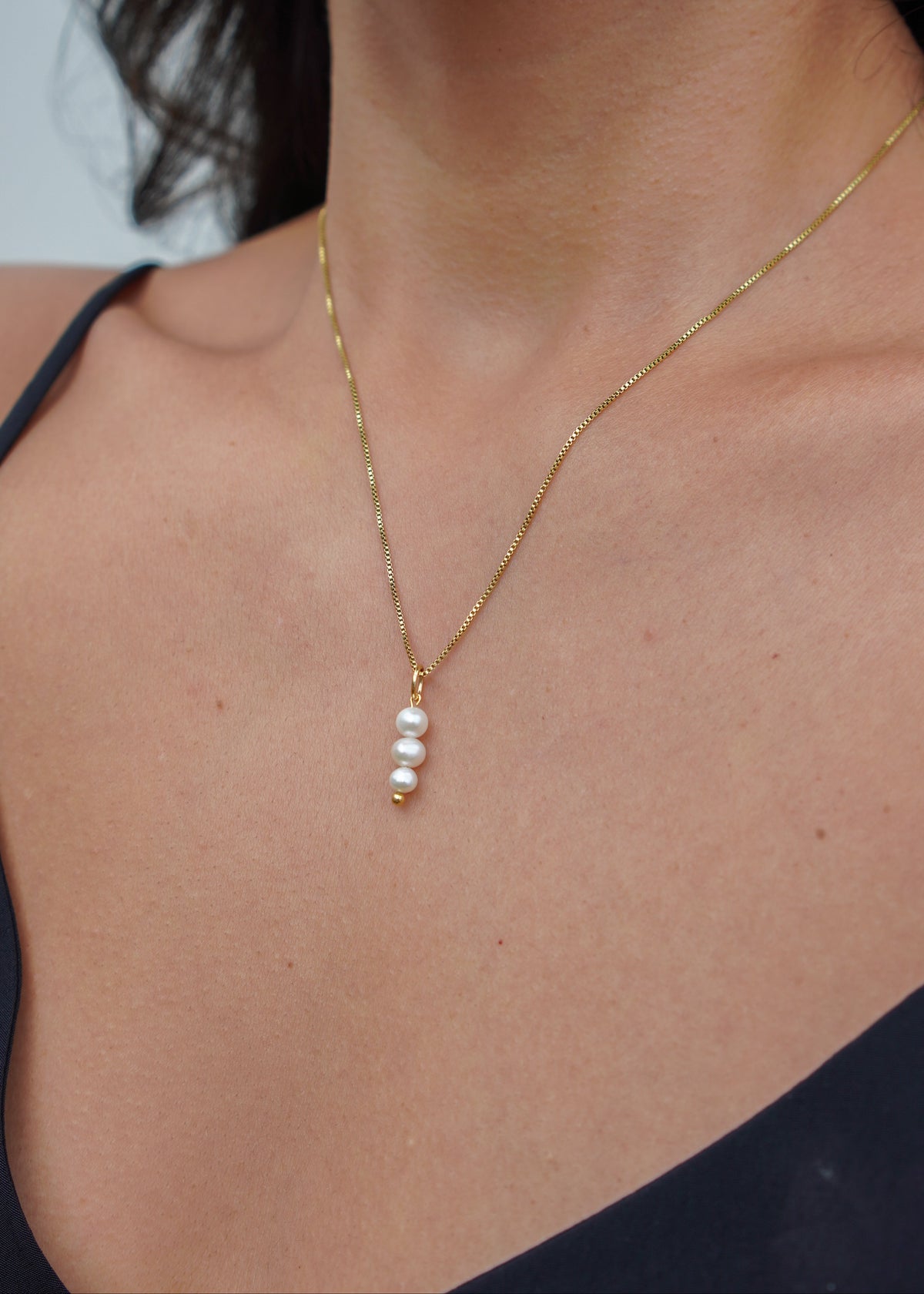 Pingente Trio Pérolas