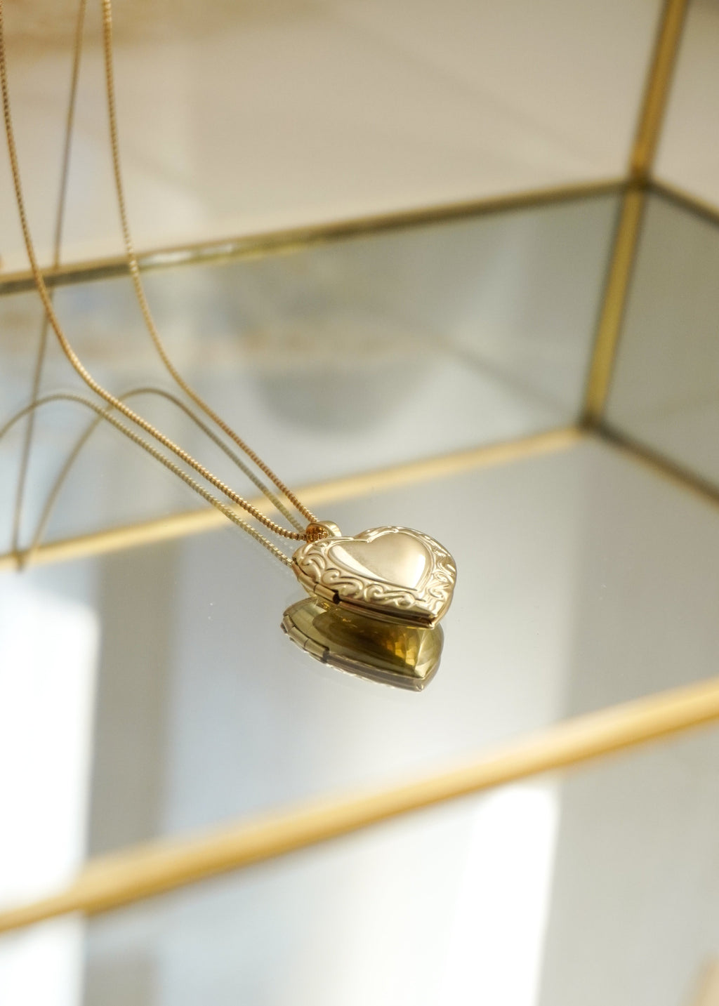 Relicário de Foto Coração Decorado