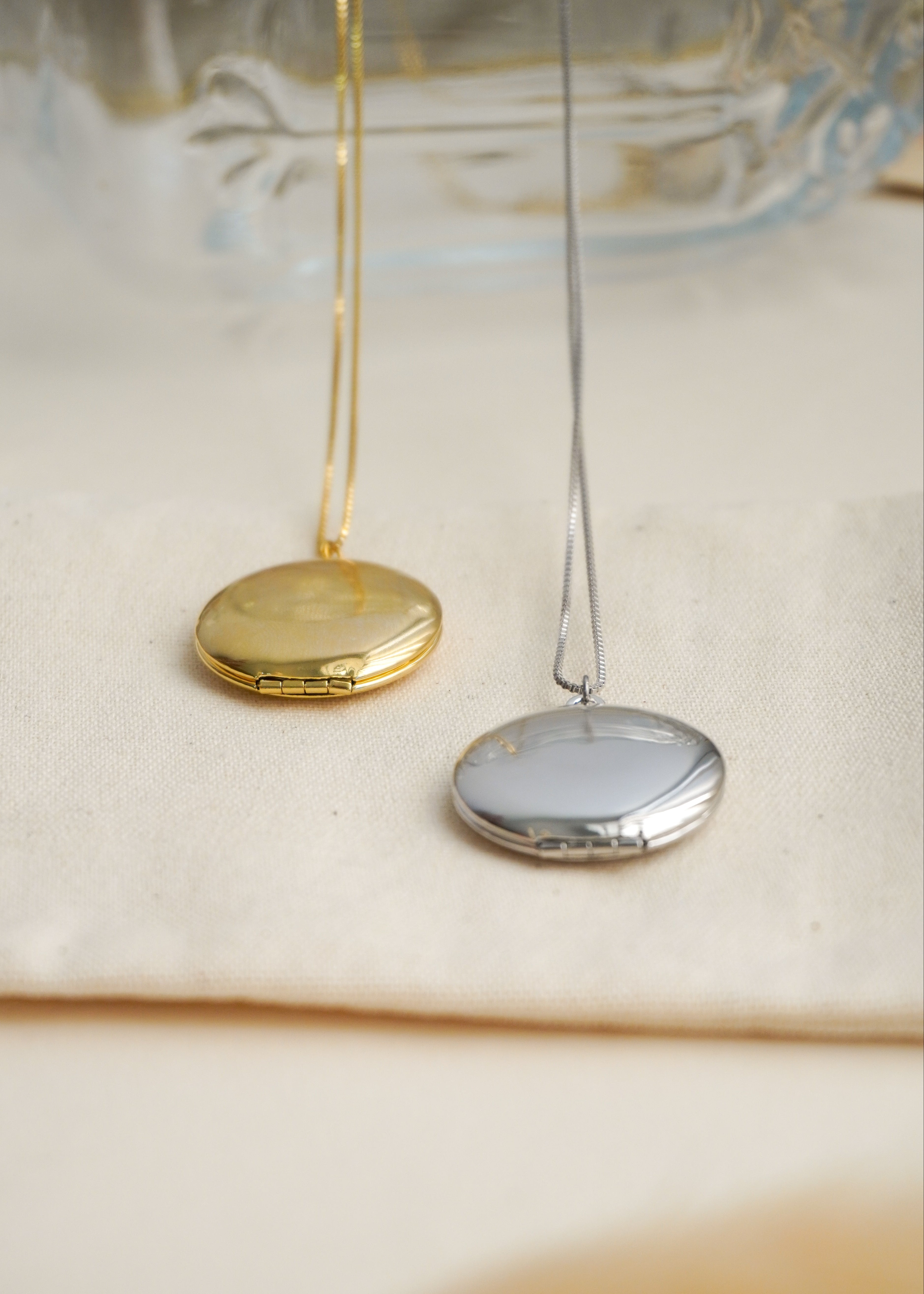 Relicário de Foto Redondo Liso