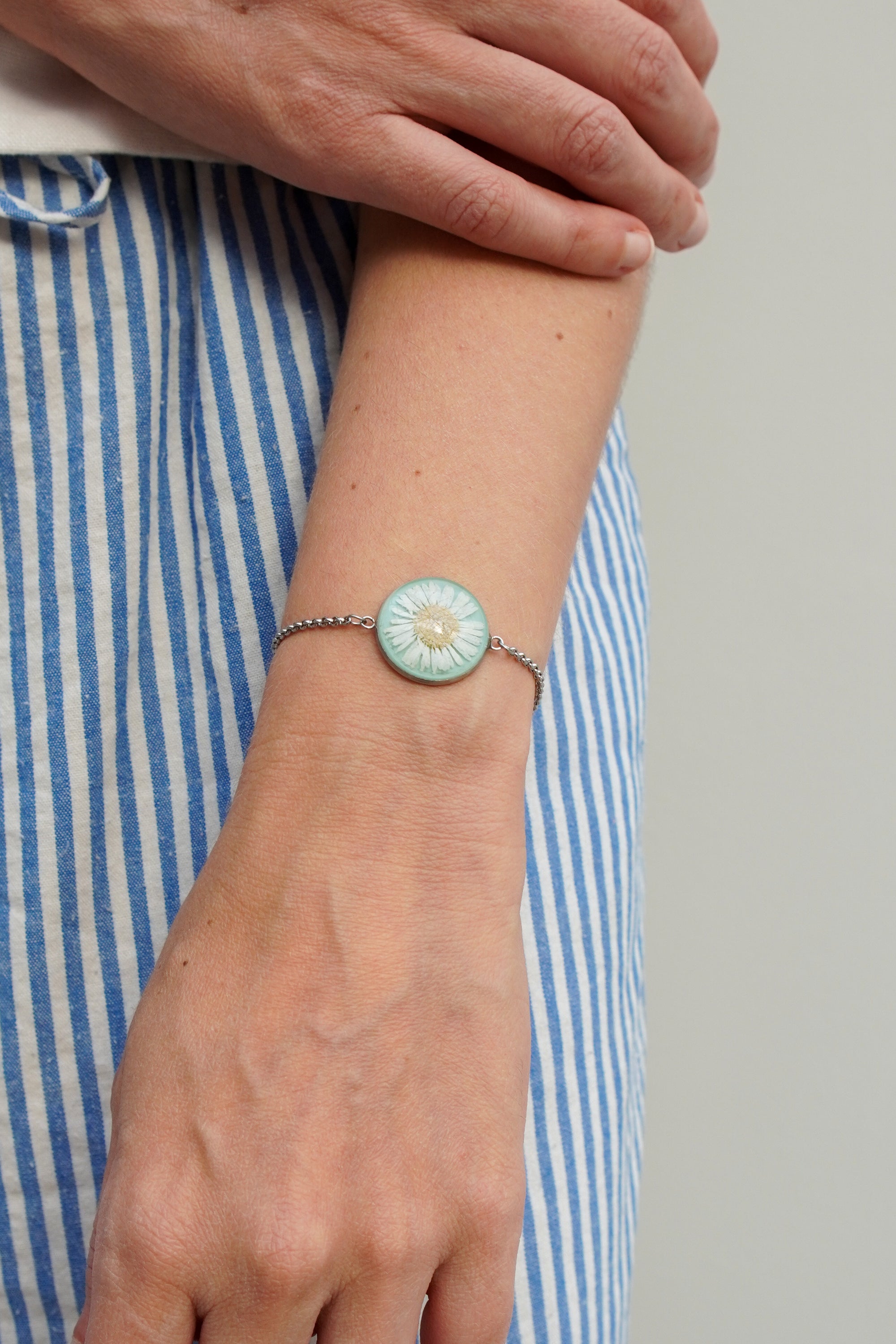 Pulseira Ajustável Azul Margarida