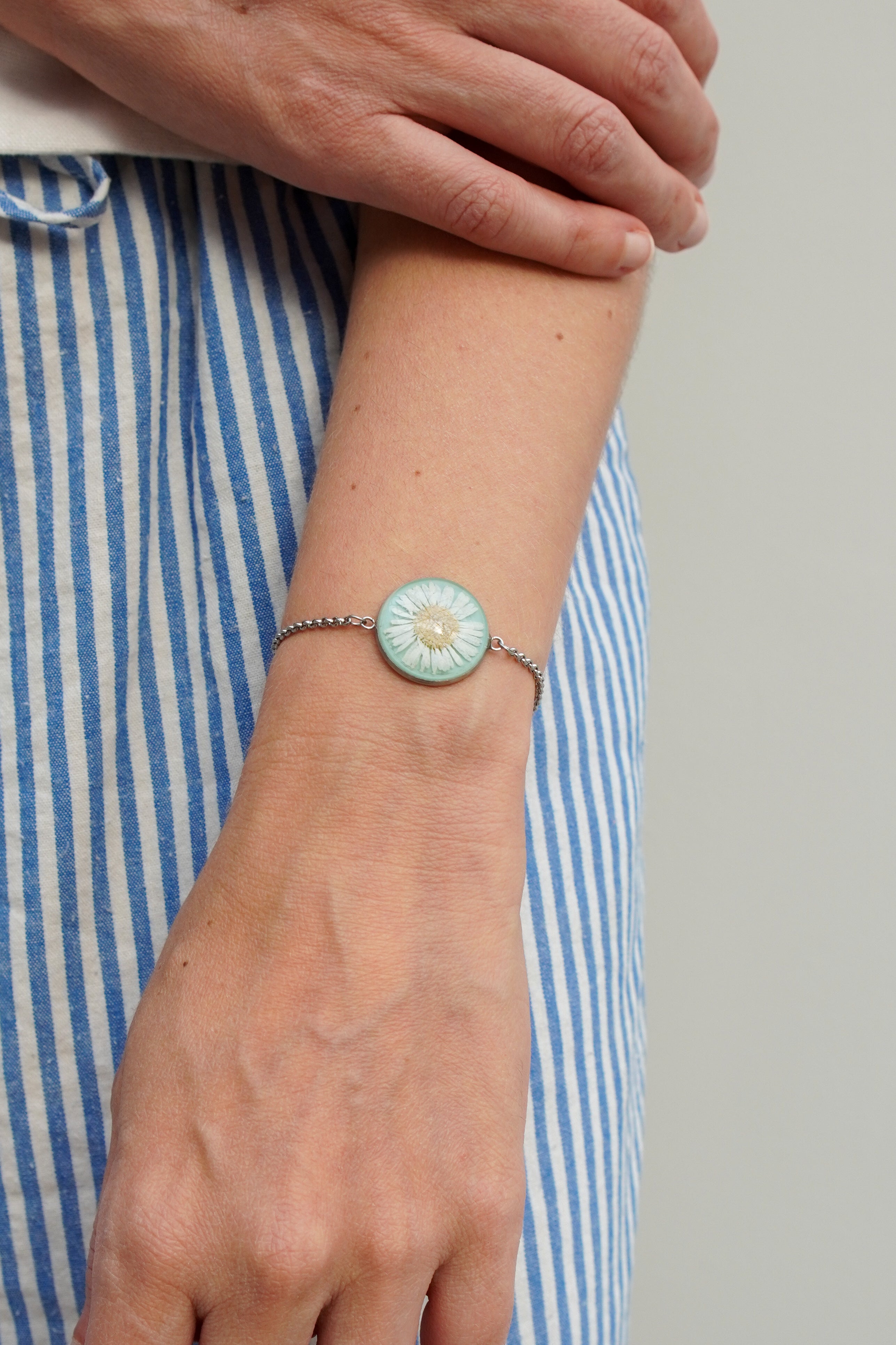 Pulseira Ajustável Azul Margarida