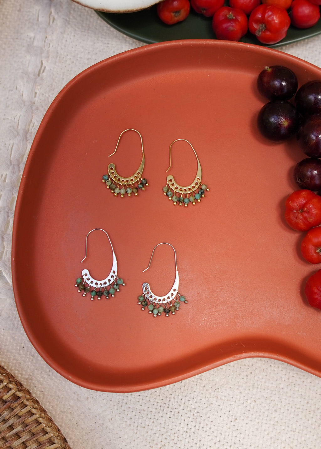 Brinco Bossa Turquesa