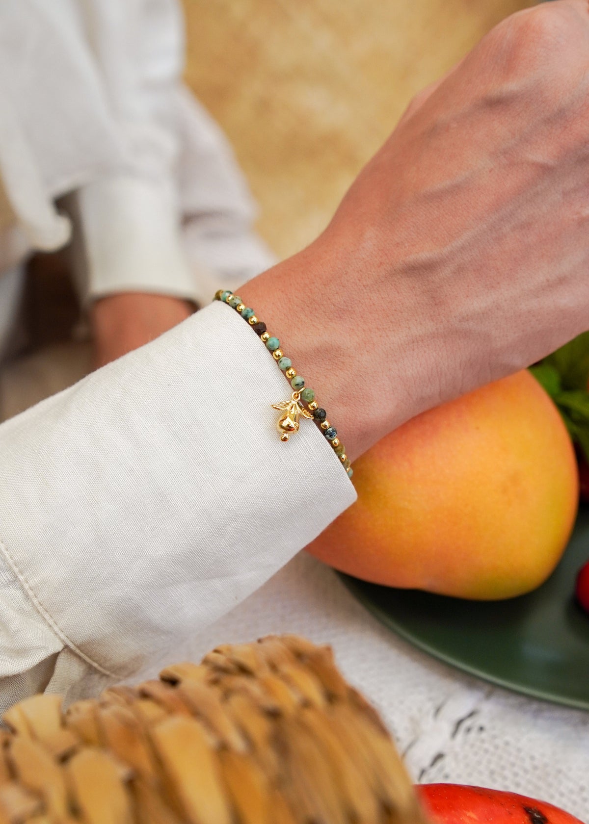 Pulseira Cajuzin Turquesa