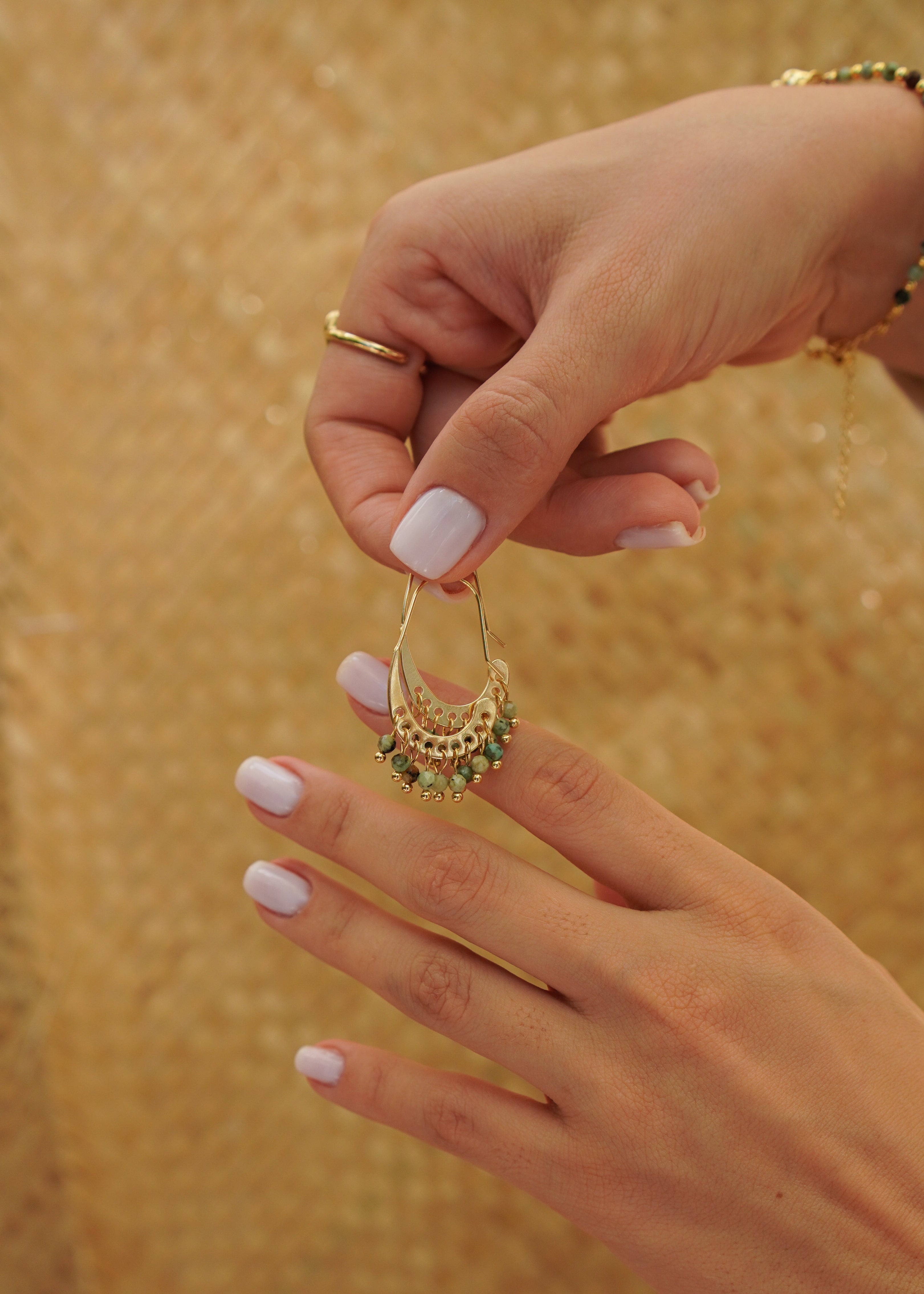 Brinco Bossa Turquesa