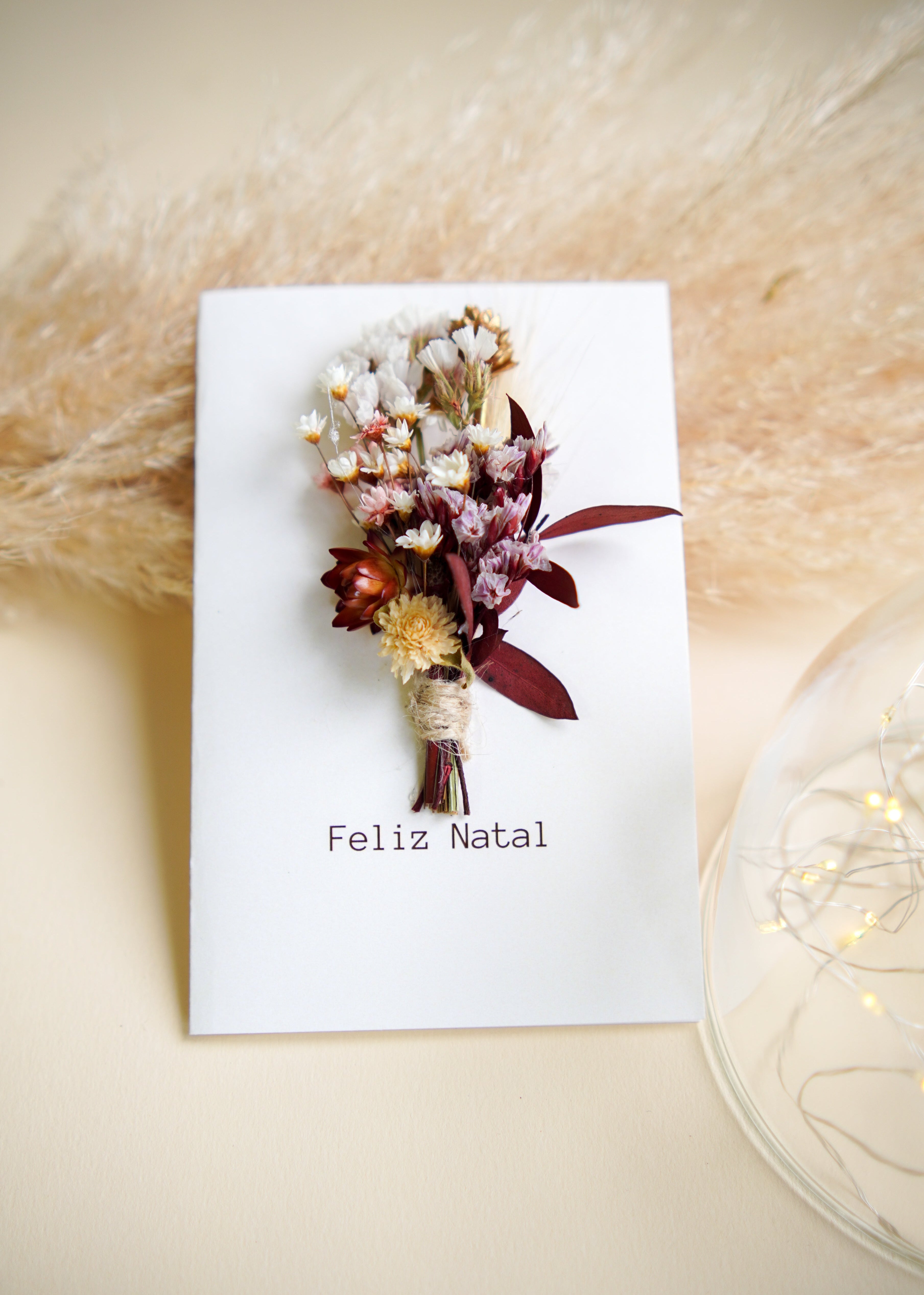 Cartão Floral Feliz Natal
