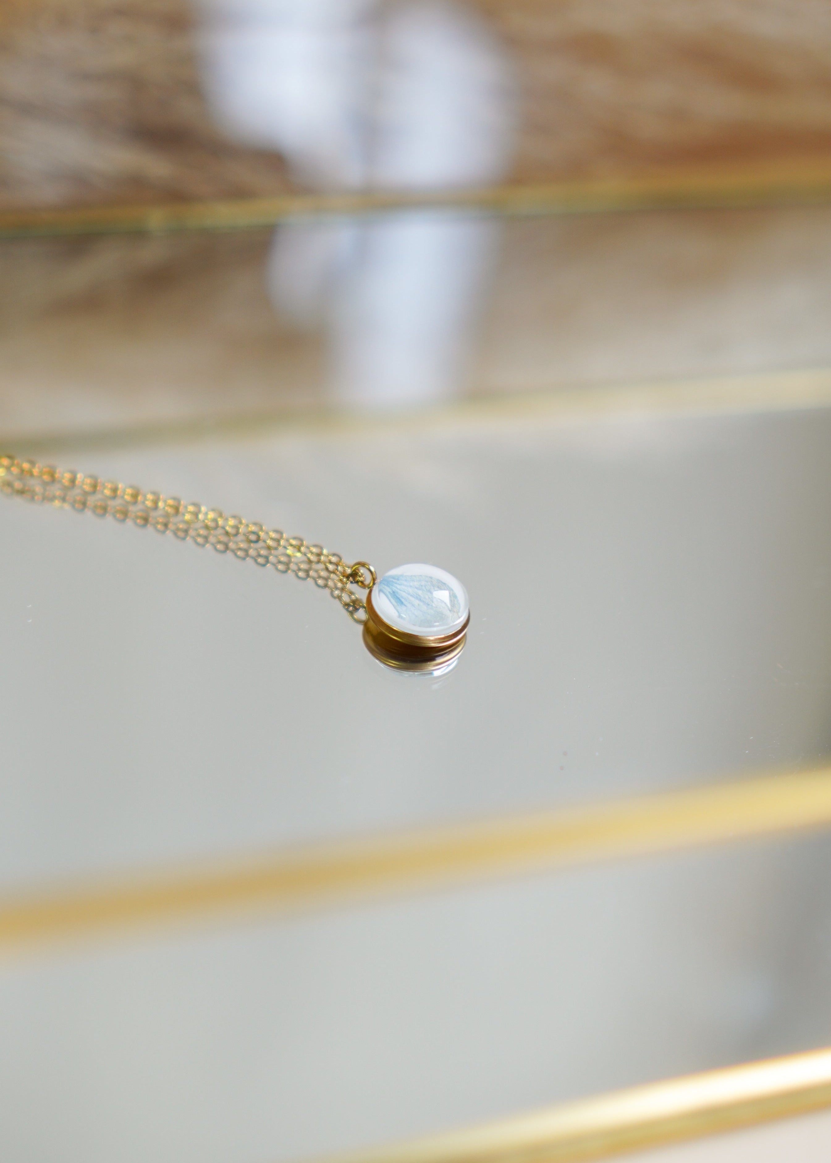 Choker Jardim Hortênsia Azul