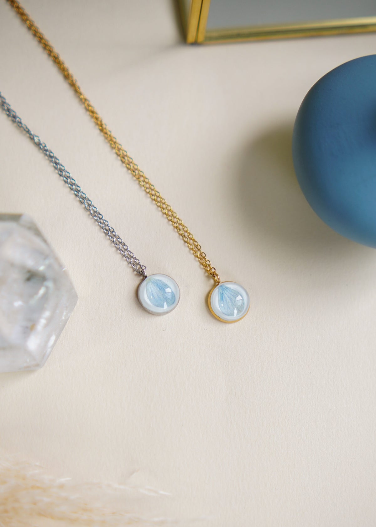 Choker Jardim Hortênsia Azul