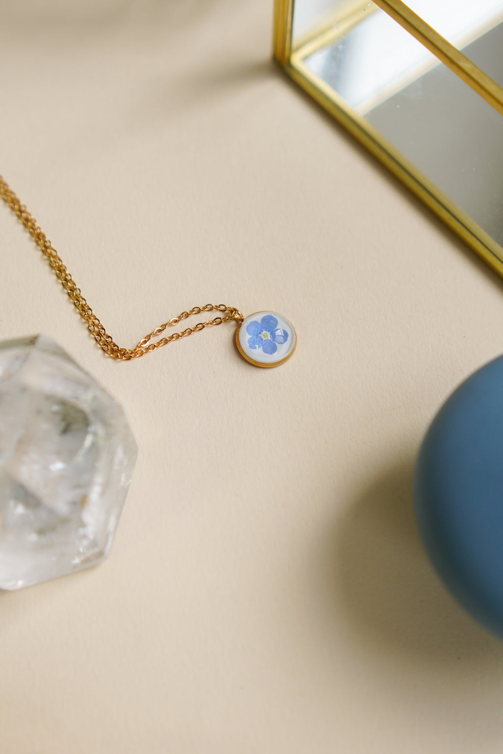 Choker Jardim Não-me-esqueças