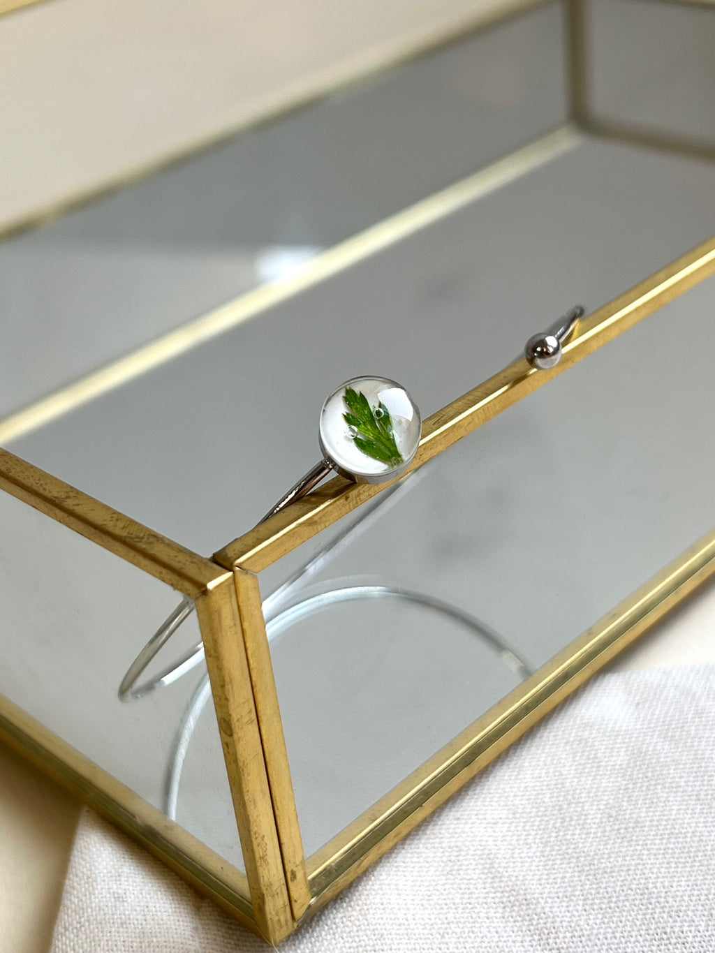 Bracelete Minimalista Samambaia  - BAZAR 316