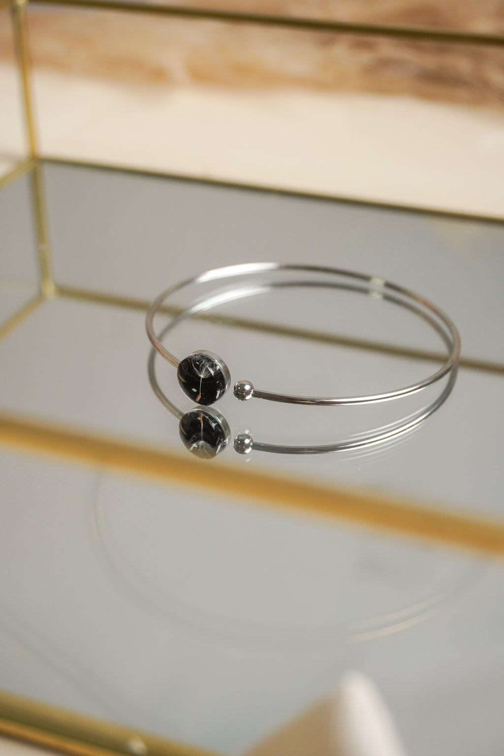 Bracelete Minimalista Dente-de-leão