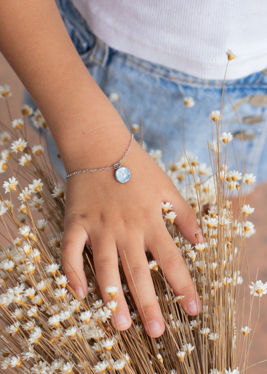 Pulseira Miosótis - Pequeno Jardim