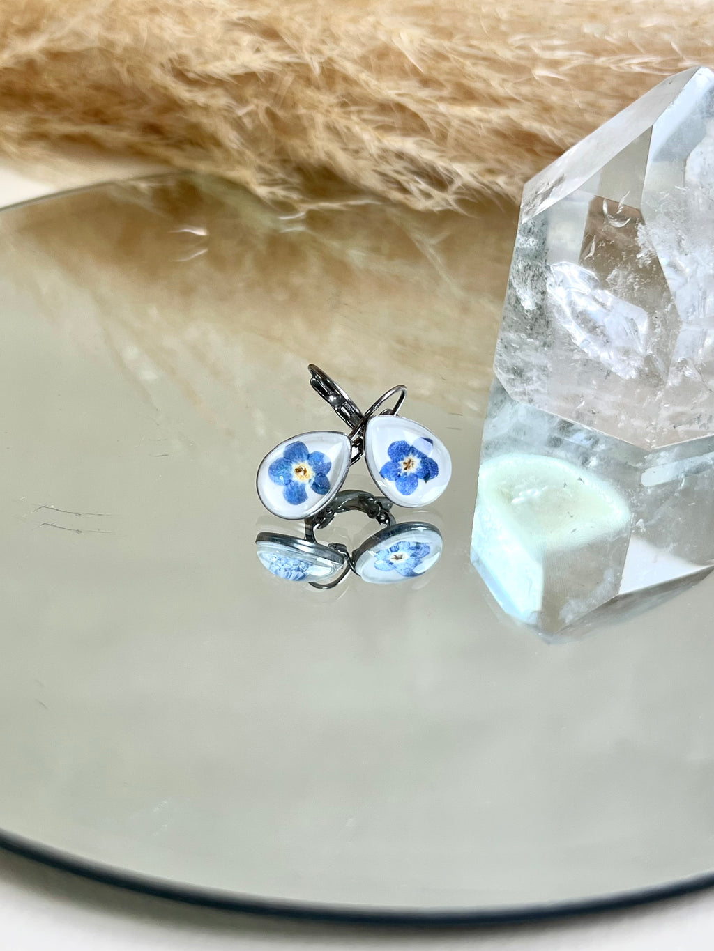 Brinco Jardim Gota Miosótis - BAZAR 094