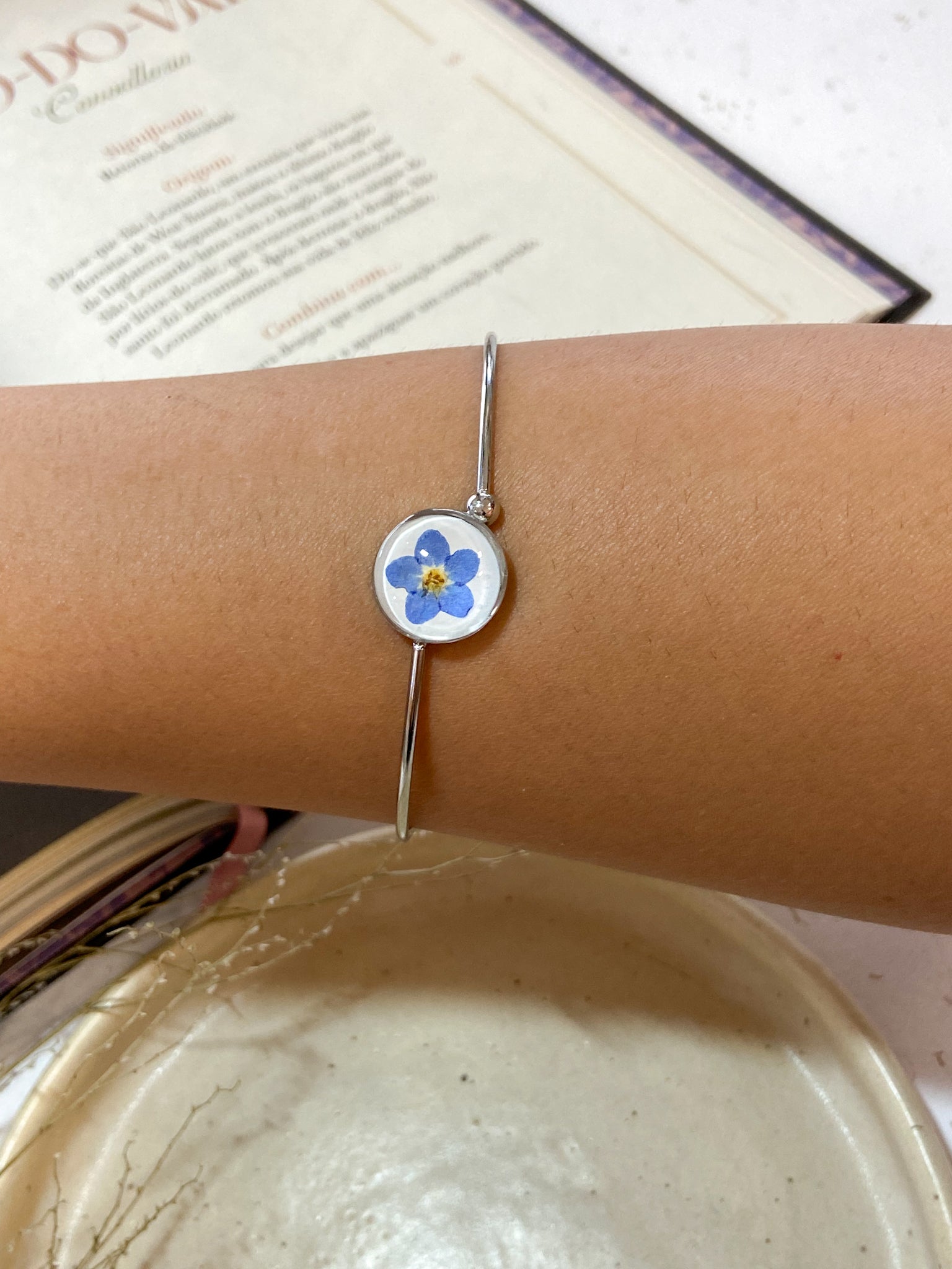 Bracelete Miosótis - Bazar