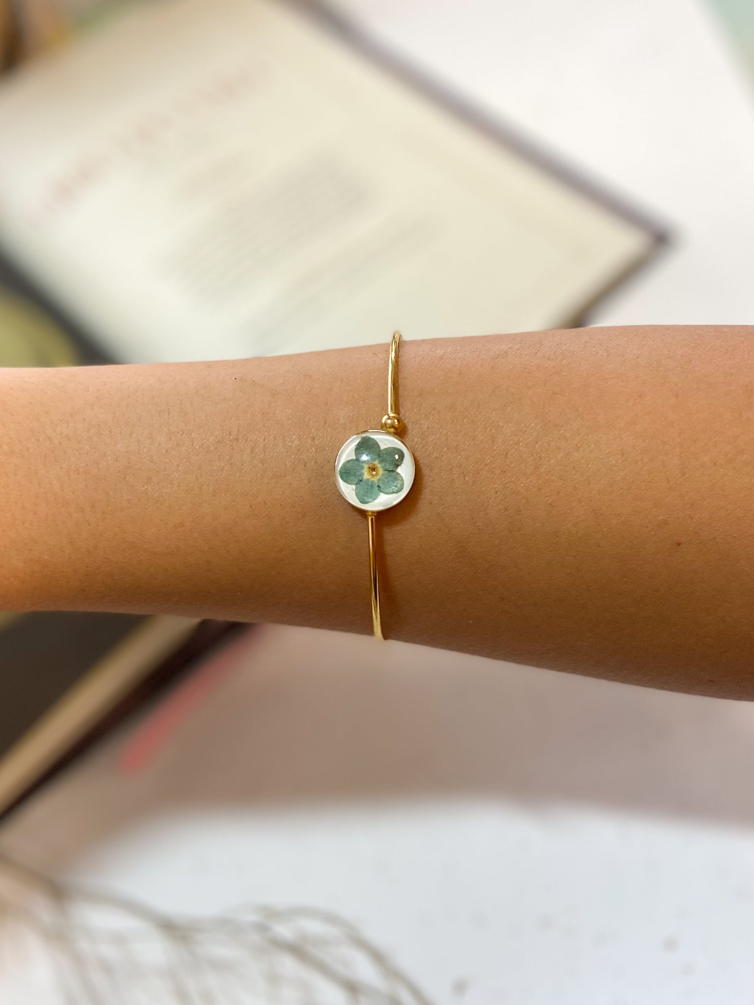 Bracelete Miosótis - Bazar