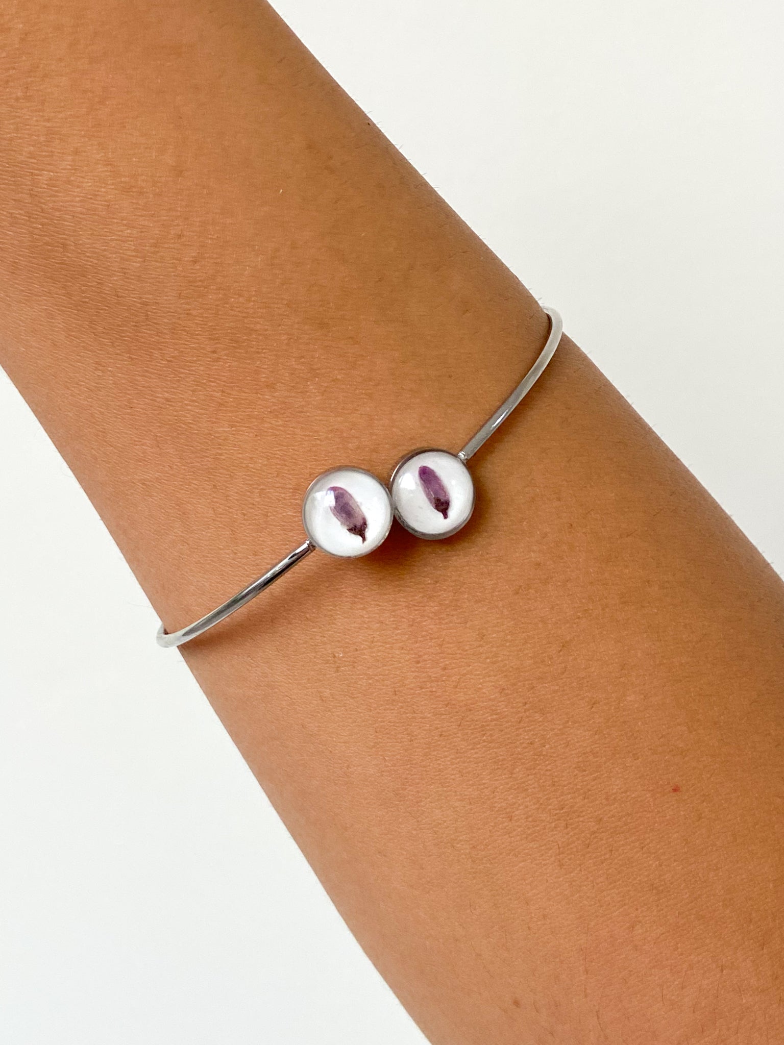 Bracelete Flor do Cerrado Roxa - Bazar