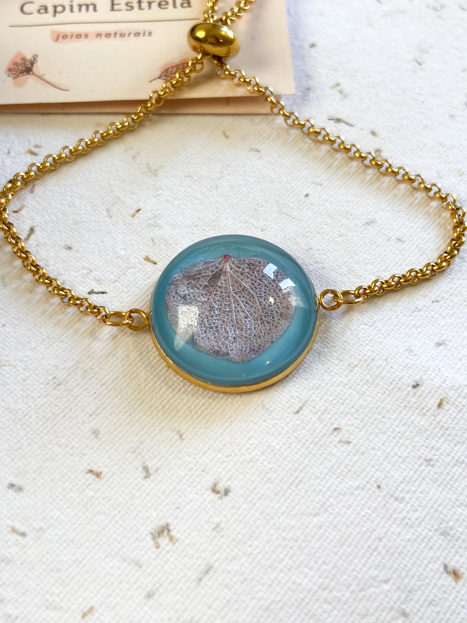 Pulseira Ajustável Hortênsia Roxa - Bazar