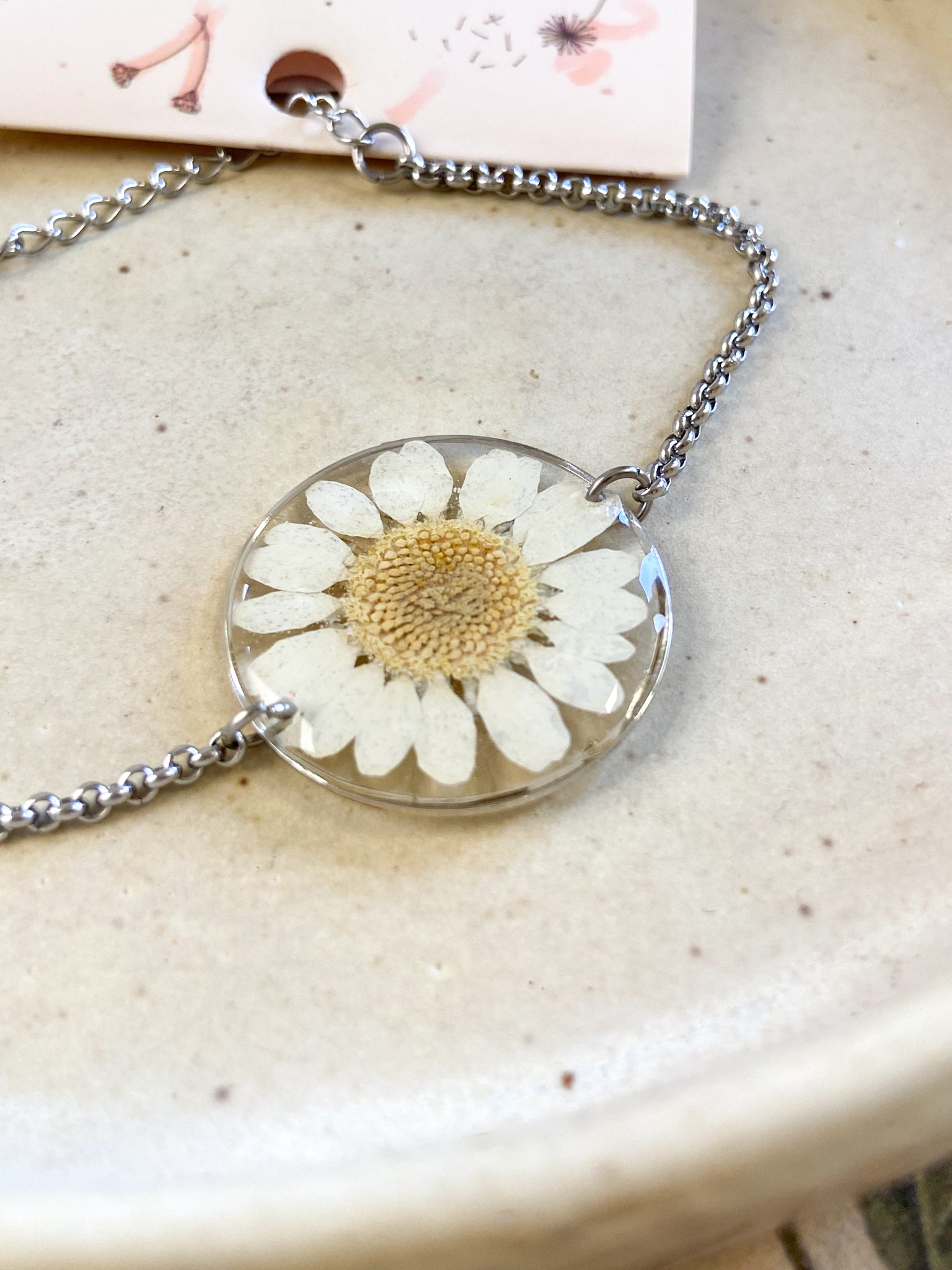 Pulseira Margarida Prateada - Bazar