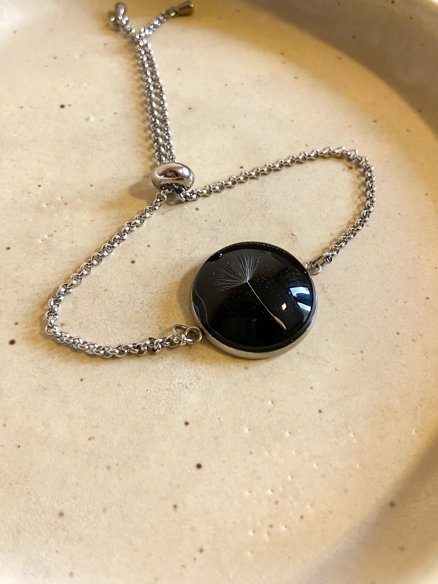 Pulseira Ajustável Dente-de-leão - Bazar
