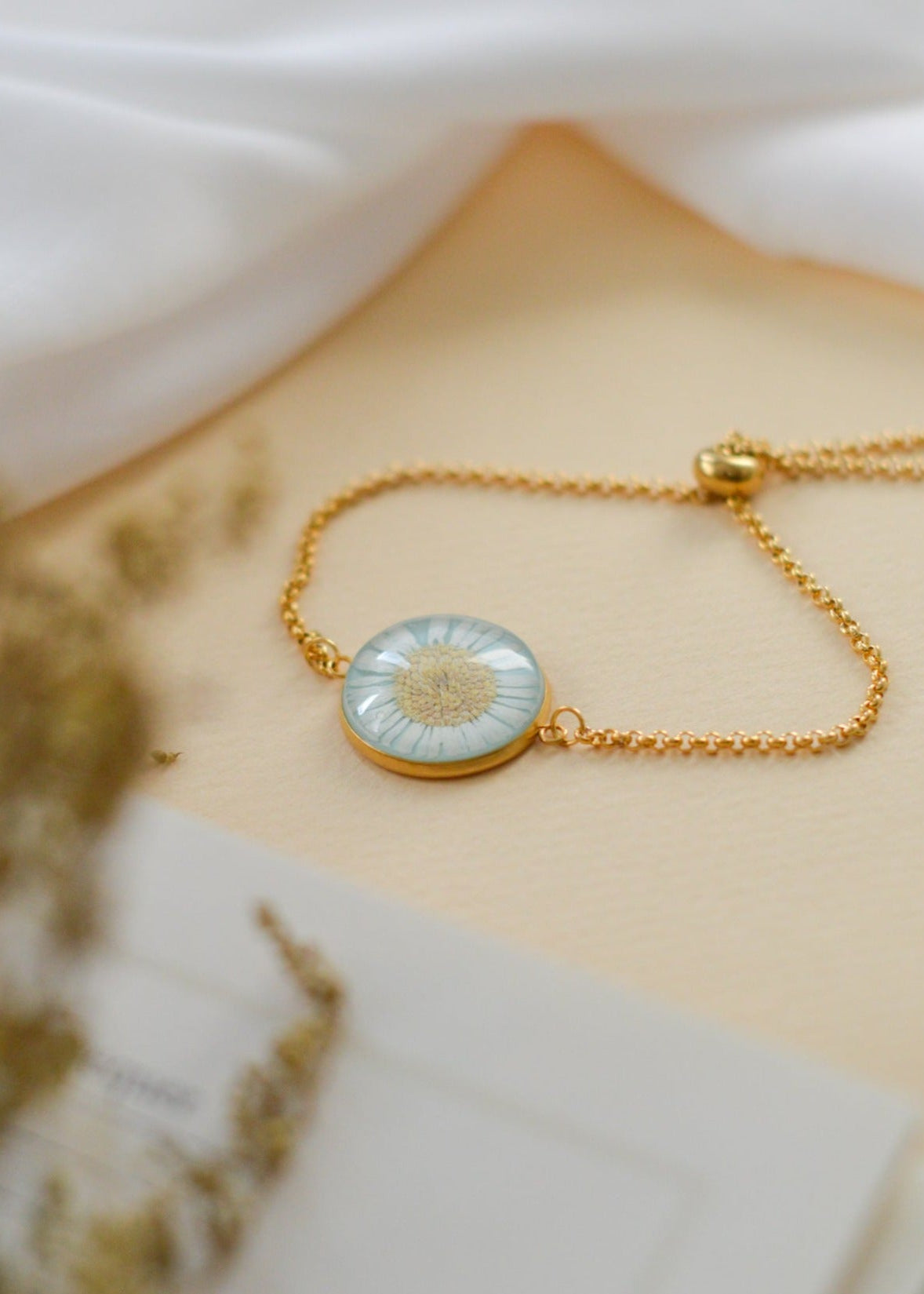 Pulseira Ajustável Azul Margarida
